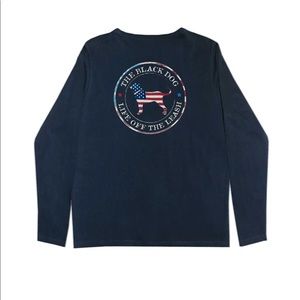 The Black Dog Navy Blue Tee, Medium